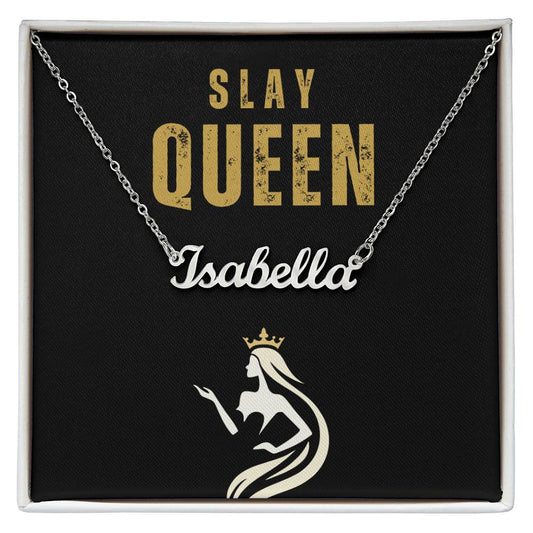 Slay Queen Custom Name Necklace