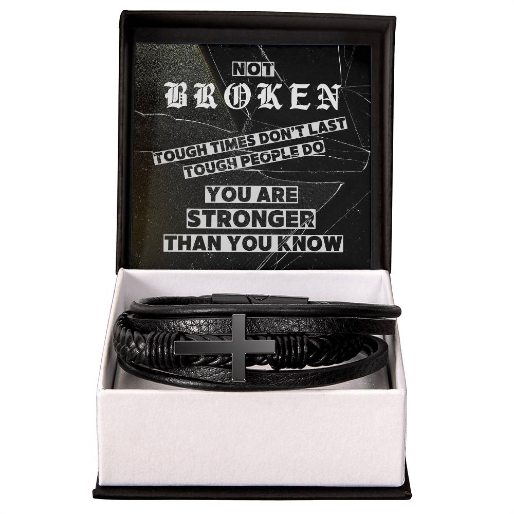 Not Broken - You Are Stronger Than You Know Men's Bracelet