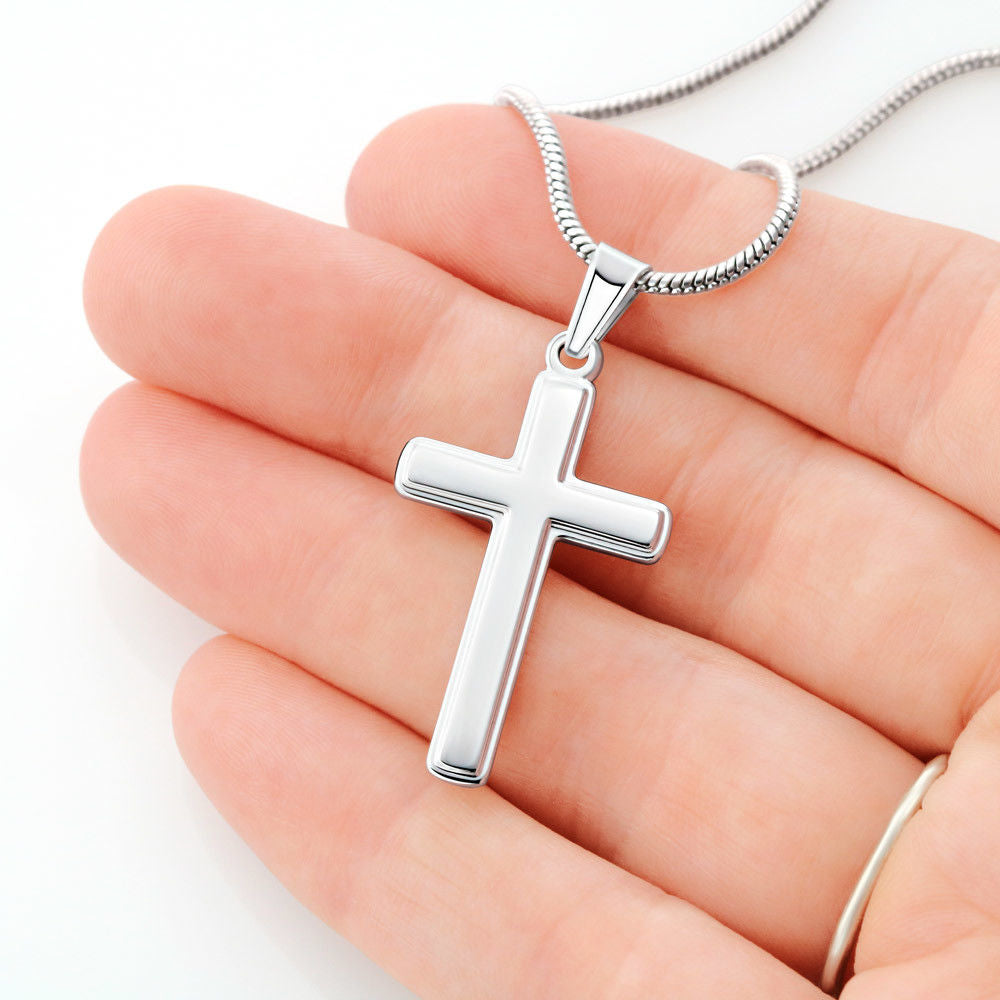 Stronger Than You Know Cross Necklace